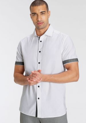 Bruno Banani Kurzarmhemd "mit kurzen Ärmel"