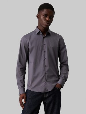 Calvin Klein Businesshemd "POPLIN STRETCH SLIM SHIRT"