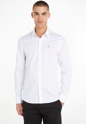 Calvin Klein Businesshemd "STRETCH POPLIN SLIM SHIRT"