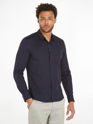 Calvin Klein Langarmhemd "SLIM FIT STRETCH POPLIN"
