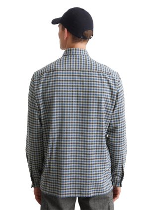 Marc OPolo Langarmhemd "aus reinem Bio-Baumwolle-Twill"