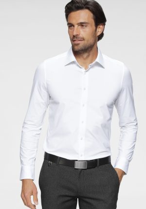 OLYMP Langarmhemd "Luxor 24/Seven modern fit Jerseyshirt"