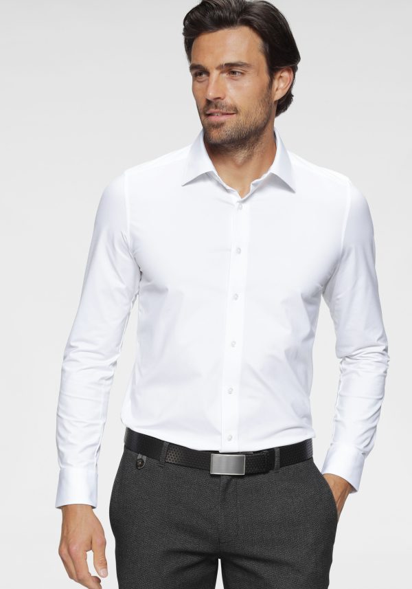 OLYMP Langarmhemd "Luxor 24/Seven modern fit Jerseyshirt"