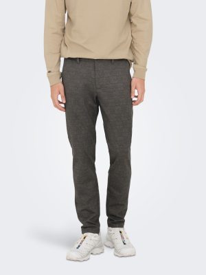 ONLY & SONS Chinohose "ONSMARK PANT HERRINGBONE PRINT GW 3361BF"