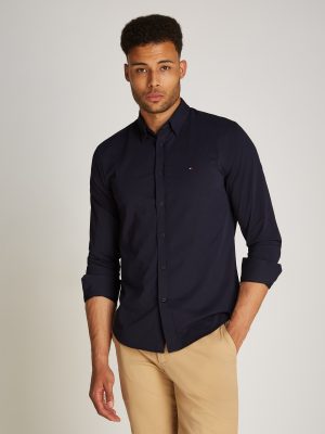 Tommy Hilfiger Businesshemd "PERFORMANCE KNIT SOLID SF SHIRT"