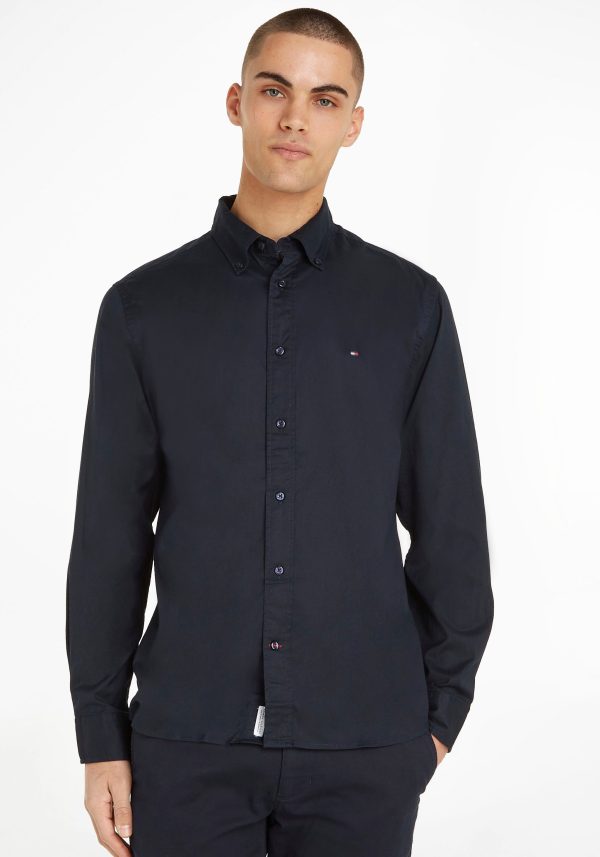 Tommy Hilfiger Langarmhemd "LA-Hemd Flex Poplin"