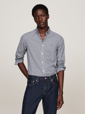 Tommy Hilfiger Langarmhemd "MICRO GINGHAM POPLIN SF SHIRT"