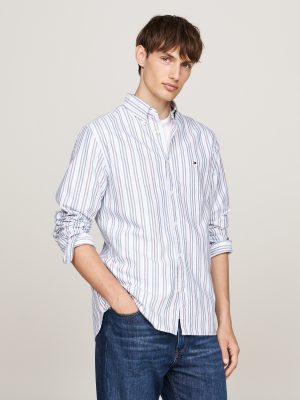 Tommy Hilfiger Langarmhemd "MULTI STRIPE OXFORD RF SHIRT"