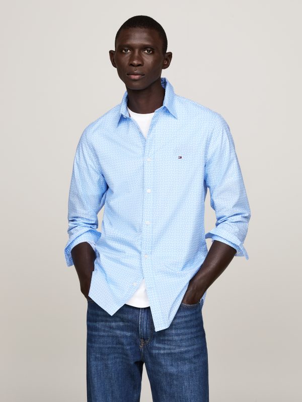 Tommy Hilfiger Langarmhemd "POPLIN PRINT SF SHIRT"