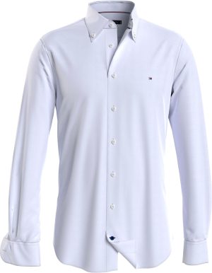 Tommy Hilfiger TAILORED Businesshemd "CL KNITTED PIQUE SOLID RF SHIRT"