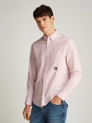 Tommy Jeans Langarmhemd "TJM STRIPE OXFORD SHIRT EXT"