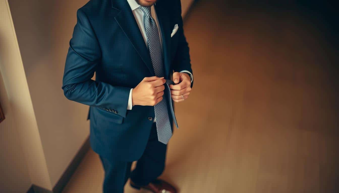 Blauer Anzug, braune Schuhe, welche Krawatte passt dazu?