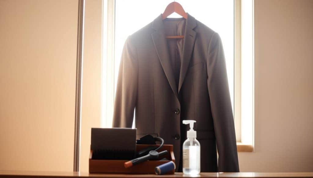 Pflege von Slim Fit Anzug