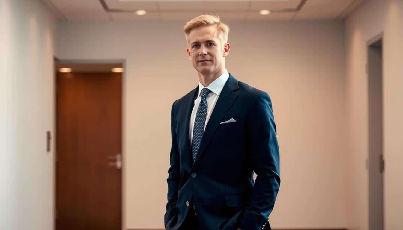Welche Anzug Farbe für blonde Männer?