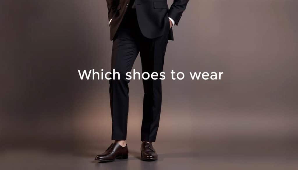 Welche Schuhe trägt man zu einem schwarzen Anzug?